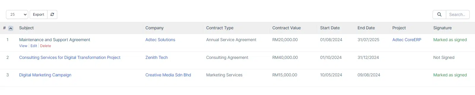 Contract Management