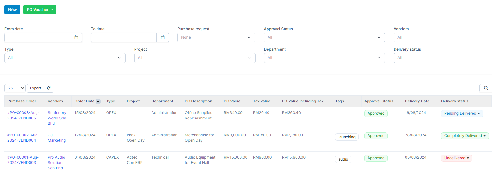 Purchase Order