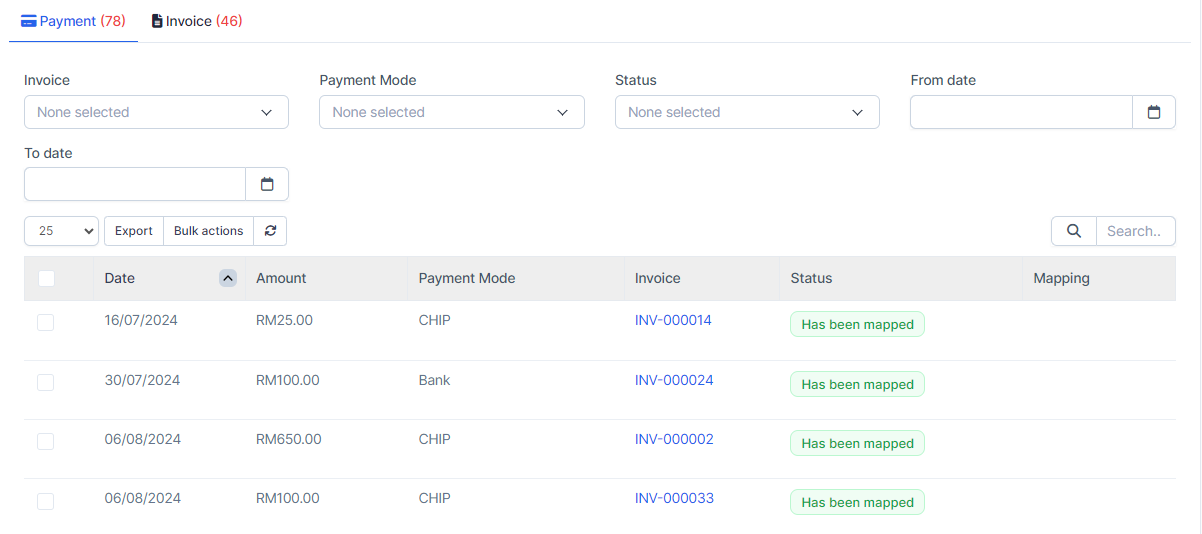 Transaction Mapping