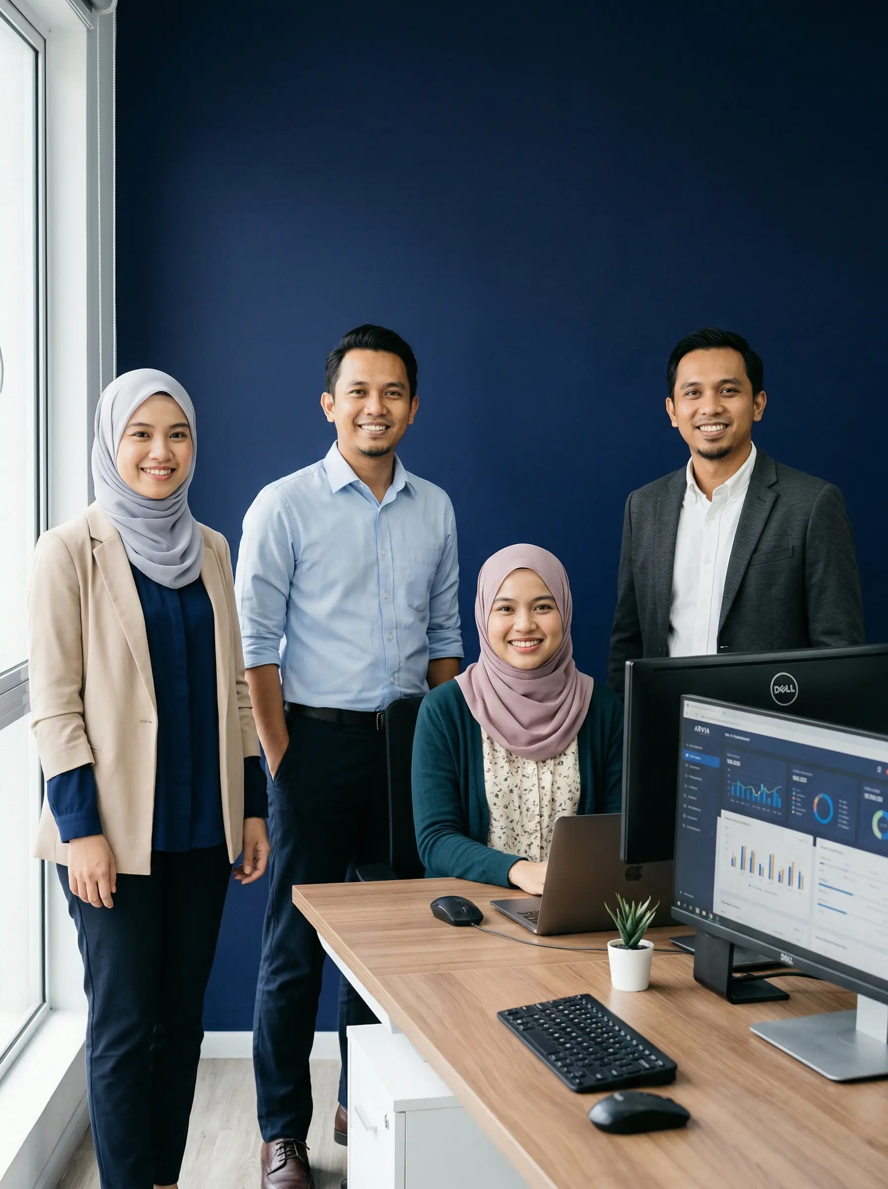 Arvia Solutions team in Puchong Selangor — Malaysian Muslim tech professionals behind BizCore ERP cloud business management software for SMEs