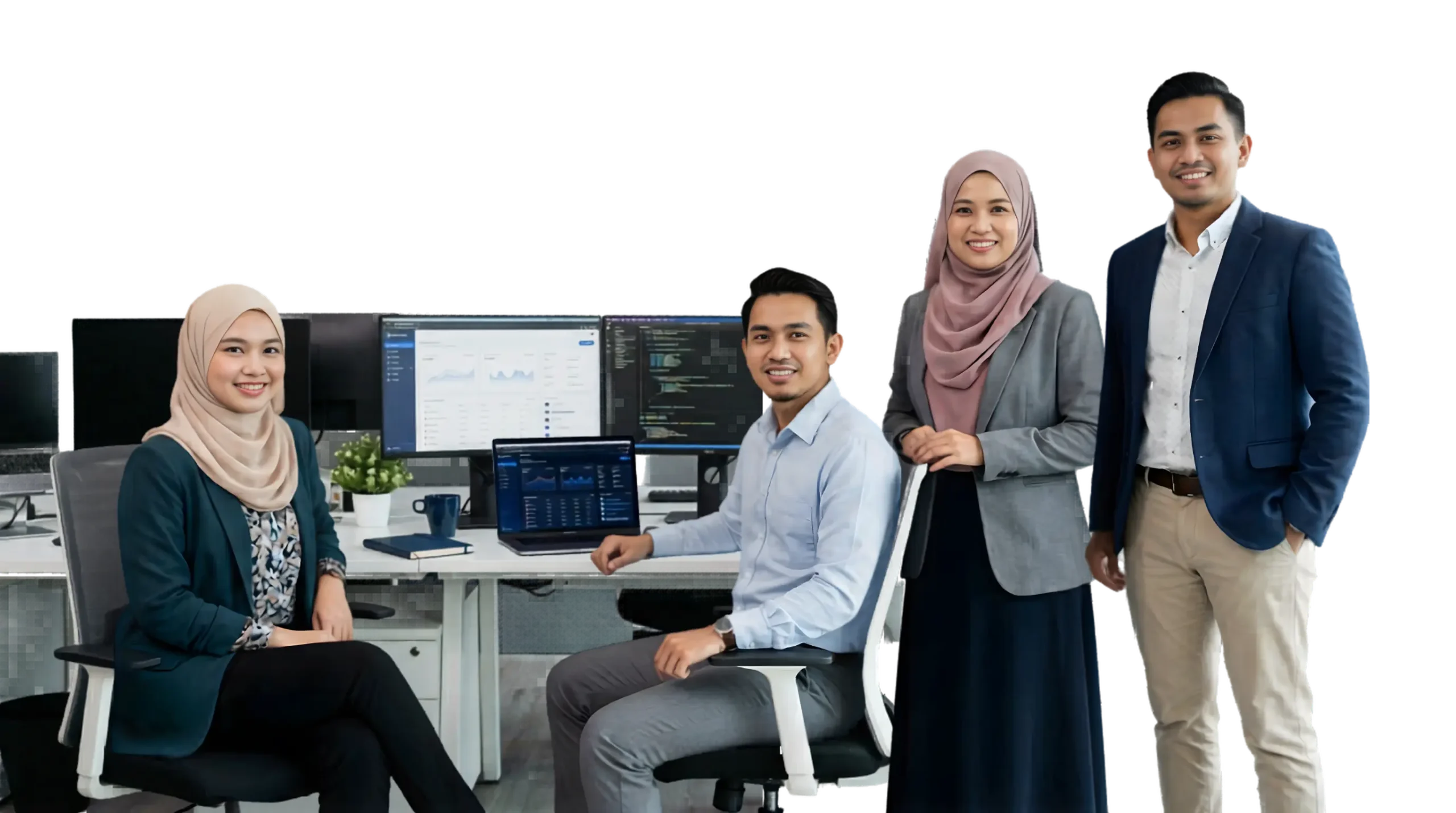 Arvia Solutions team in Puchong Selangor — Malaysian Muslim tech professionals behind BizCore ERP cloud business management software for SMEs