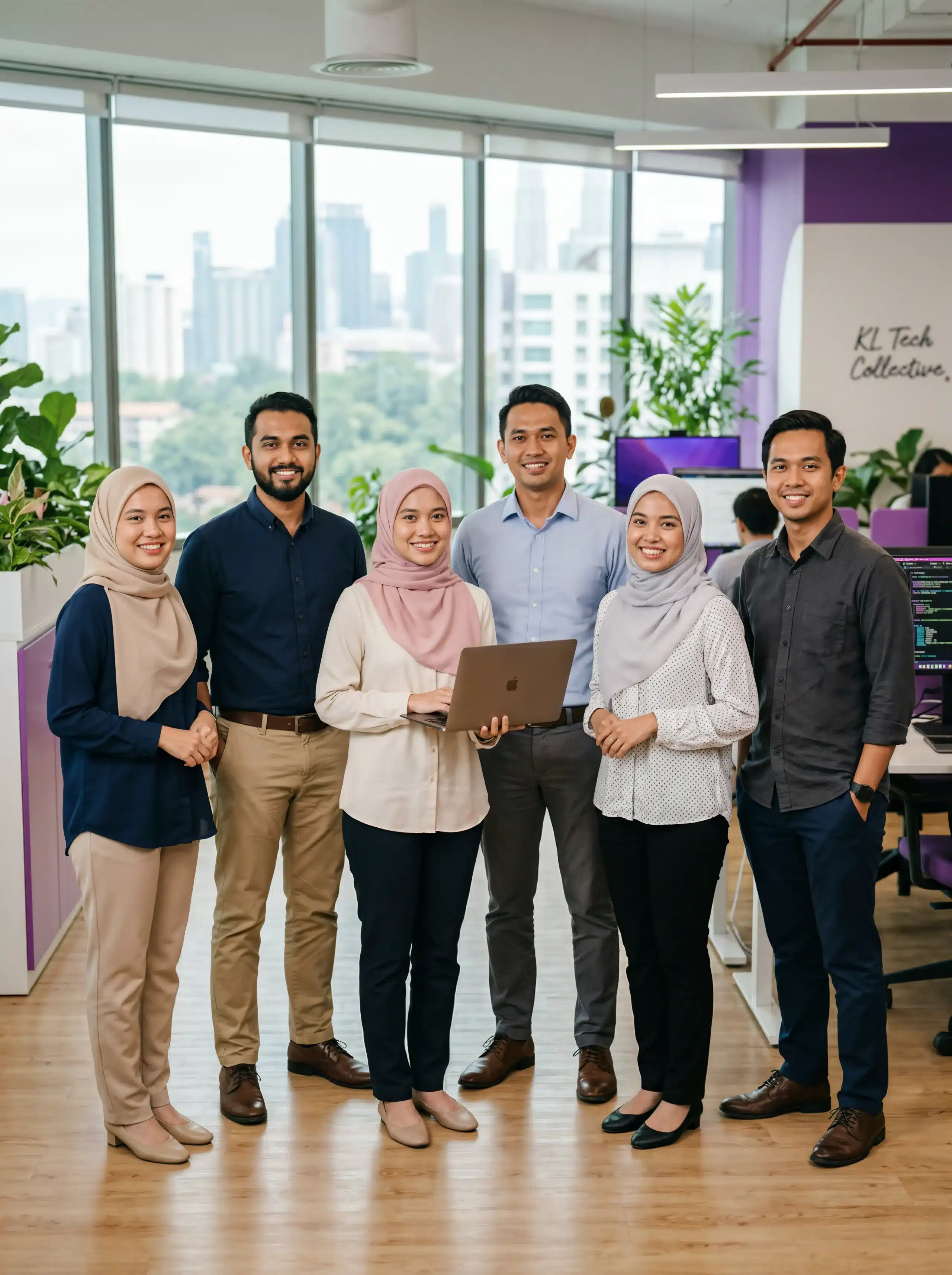 BizCore team at Arvia Solutions Sdn Bhd headquarters in Puchong, Selangor, Malaysia