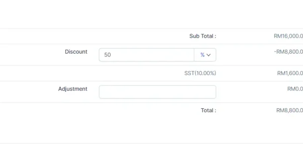 BIZCORE Adjustment and Discount