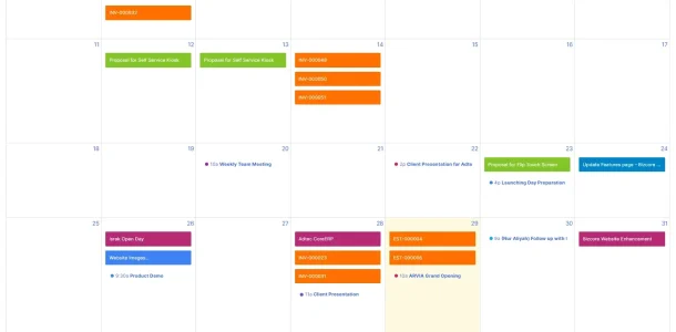 Calendar Overview