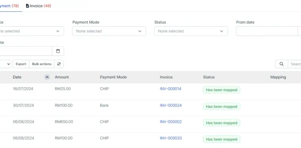 Transaction Mapping